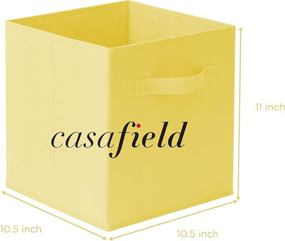 Casafield Set of 6 Collapsible Fabric Cube Storage Bins, Cubby Organizers & More - Image 7