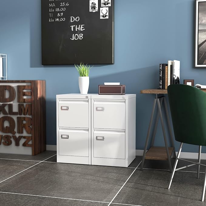 2-Drawer File Cabinet, 16.3" Deep Vertical Filing Cabinet - Image 2