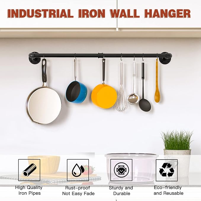 Wall Mounted Clothes Rack - Image 3