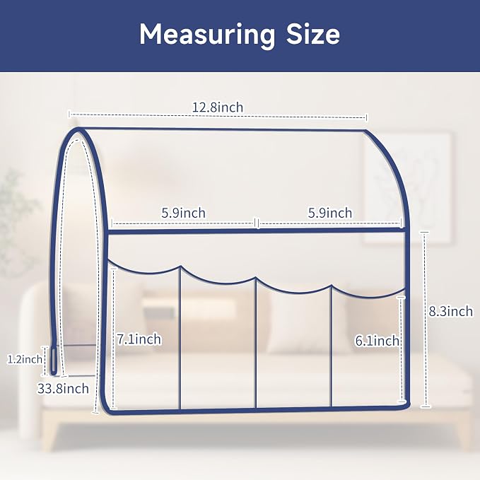 MEHIDFY Sofa Armrest Caddy, Waterproof Bedside Storage Organizer, Non Slip - Image 3