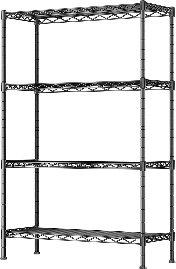 GIOTORENT 4-Wire Garage Shelving Storage Shelves, Metal Shelf Organizer 1400Lbs by GIOTORENT