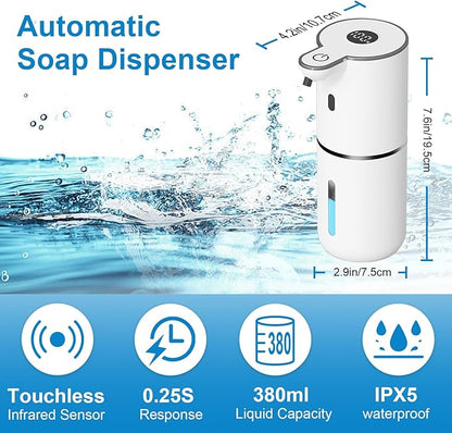 Automatic Liquid Soap Dispenser Touchless, USB Rechargeable Smart Hand Soap - Image 2