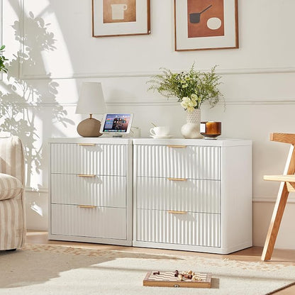 LEYAOYAO 23" Wide Fluted Night Stand - Image 3