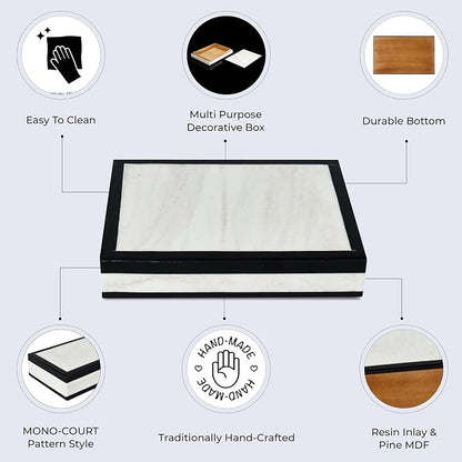 Handicrafts Home Slim Decorative Storage Box - Image 3