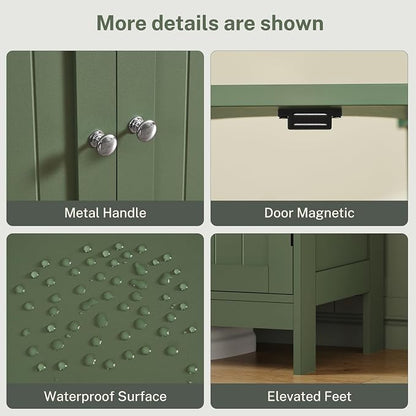 TEENFON Pedestal Sink Storage Cabinet, Under Sink Cabinet - Image 7