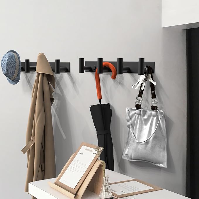 VAEHOLD 2PACK Hat and Coat Wall Mount Rack - Image 6