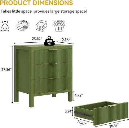 6 Drawer Dresser, Modern Wood Storage Chest of Drawers Organizer - Image 2