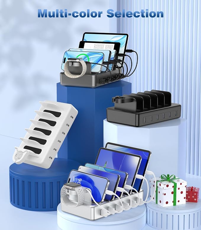 CREATIVE DESIGN 50W Fast Charging Station, 6 Port Apple Charging Station - Image 7