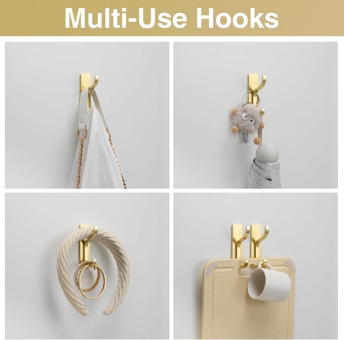 10-Pack Wall Hooks for Hanging Towels - Image 3