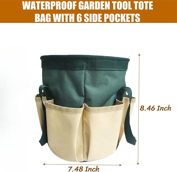 BLIRITEL Garden Tool Organizer, Waterproof Garden Tool Tote Bag - Image 3