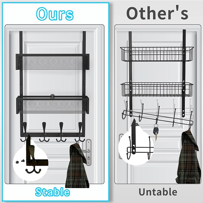 Kaiferty Over The Door Hooks Organizer, Coat Rack - Image 2