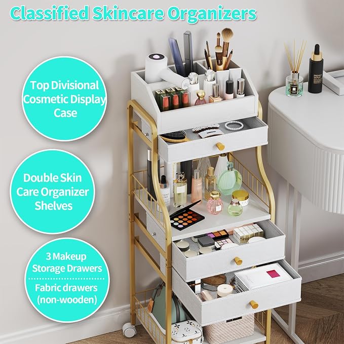 HapiRm Floor Makeup Organizer Storage - Image 4