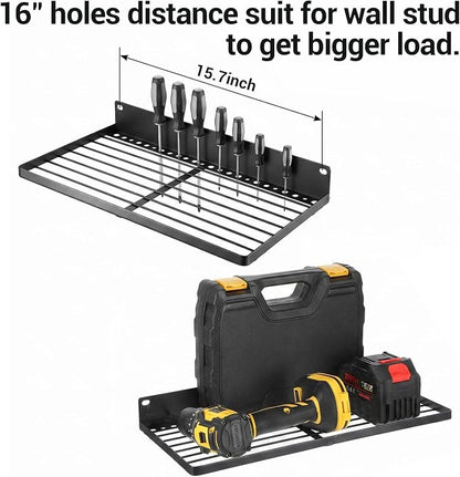 4pcs Tool Holder Set with Charging Station, Power Tools Organizer Wall Mount - Image 3