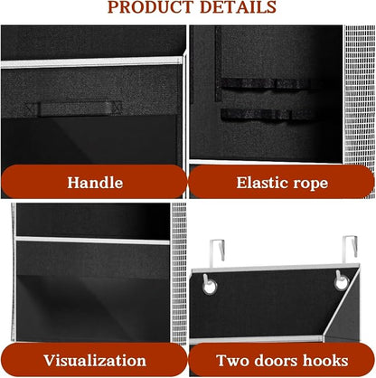 Black Over Door Wrapping Paper Organizer Storage - Image 7