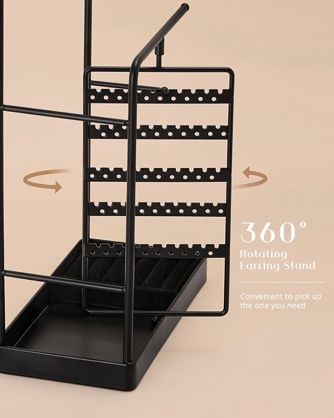 ProCase Jewelry Stand Holder Organizer and Storage, Hanging Jewelry Display - Image 5
