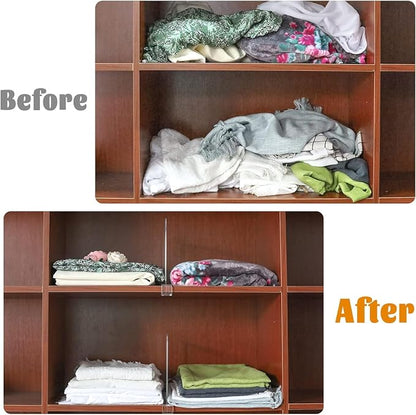 Acrylic Shelf Dividers for Closet Organization, Closet Shelf Organizer Closet - Image 3