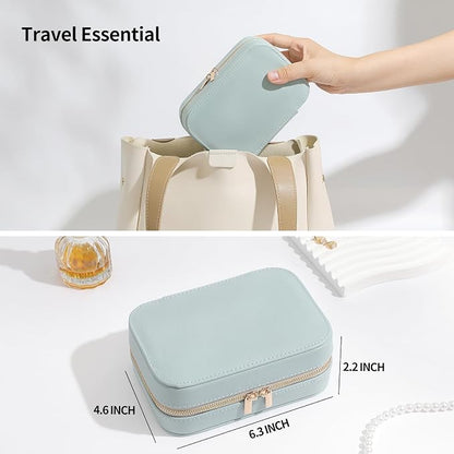 Genuine Leather Travel Jewelry Organizer Case - Image 5