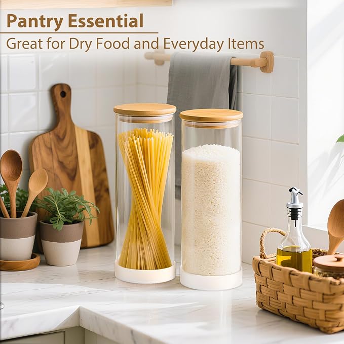 TBWIND 73oz Glass Spaghetti Pasta Containers - Image 5