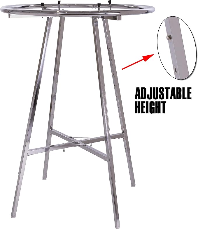 Econoco 36-Inch Folding Round Garment Rack, Adjustable 48–66″ Height Retail - Image 6