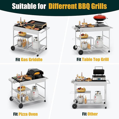 Shintenchi Pizza Oven Cart Table - Image 4