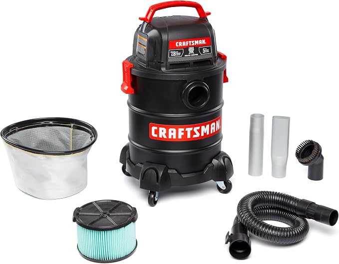 CRAFTSMAN CMXEVBE17050 5 Gallon 7.8 Amp Ash and Grilling Vacuum, Portable Dry by CRAFTSMAN