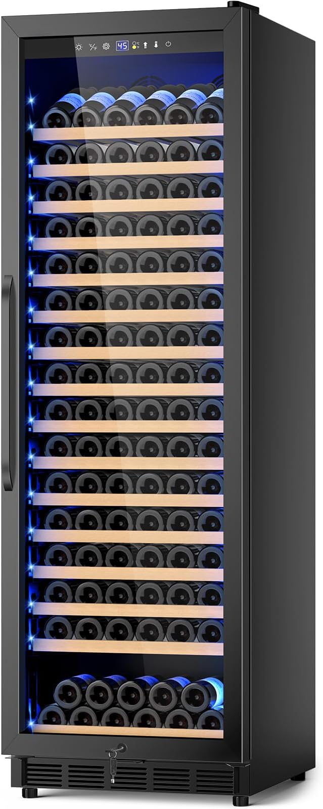 Wine Fridge 24 Inch, 190 Bottles Freestanding or Built-in Wine Cooler by FoMup