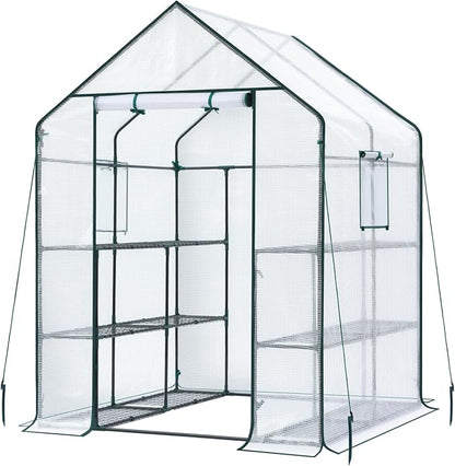 Ohuhu Greenhouse for Outdoors: 3 Tiers 12 Shelves Walk-in Indoor Green House - Image 7