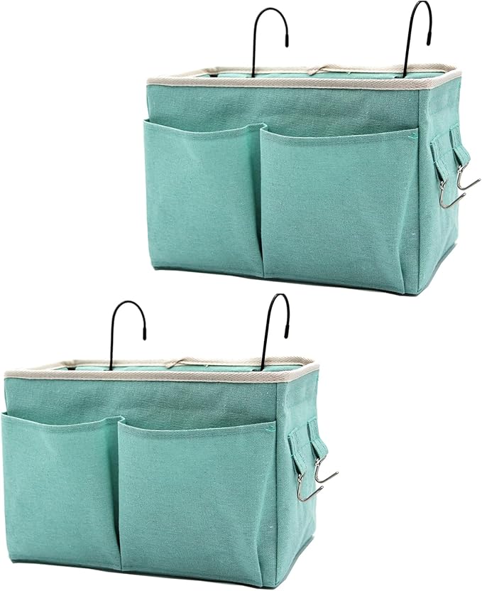 2-Pack Bedside Caddy Bedside Hanging Storage Basket Multi-Function Organizer by Someteth