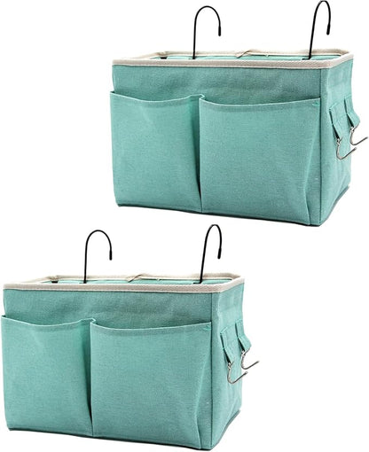 2-Pack Bedside Caddy Bedside Hanging Storage Basket Multi-Function Organizer by Someteth