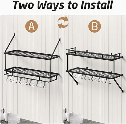 KES 30-Inch Kitchen Pot Rack - Image 8