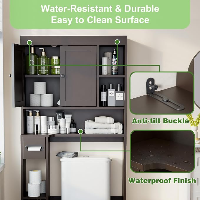 Over The Toilet Storage Cabinet - Image 7