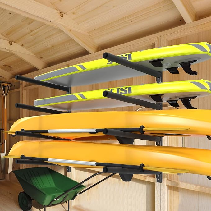 Bonnlo Kayak Storage Rack, Adjustable Heavy Duty Kayak Rack - Image 8