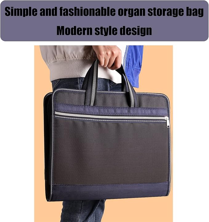 Canvas Expanding Files Organizer, Waterproof Accordion File Organizer - Image 7