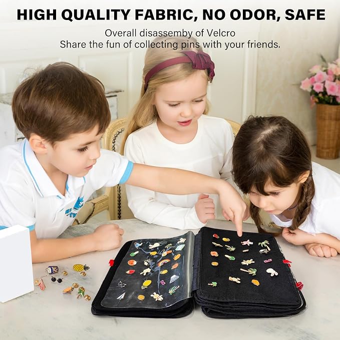 Enamel Pin Display Bag EVA Hard Shell Pin Trading Book, 18 Page Collectible Pin - Image 6