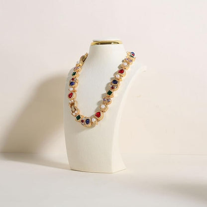 velvet necklace display stand, necklace display holder by CHISTORJewelrydisplaystands