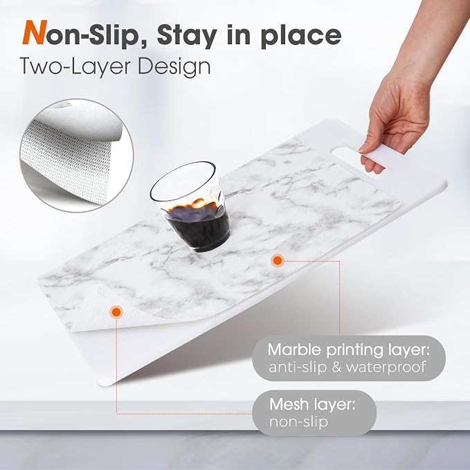 Drawer and Shelf Liner, Non-Slip Kitchen Cabinet Liners Non-Adhesive Thick - Image 2