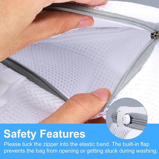 2pcs Underwear Bra Mesh Laundry Bag, 6.50x5.91in/16.5x15cm Durable Reusable - Image 3