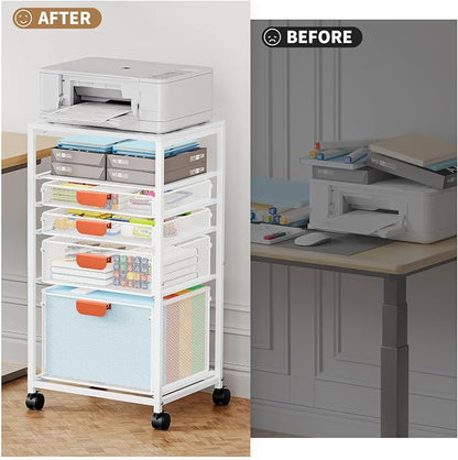 Marbrasse Rolling File Cart - Image 7