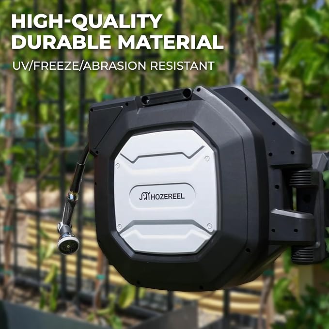 1/2" x 100+6 FT Heavy Duty Retractable Garden Hose Reel by HOZEREEL, Outdoor - Image 6
