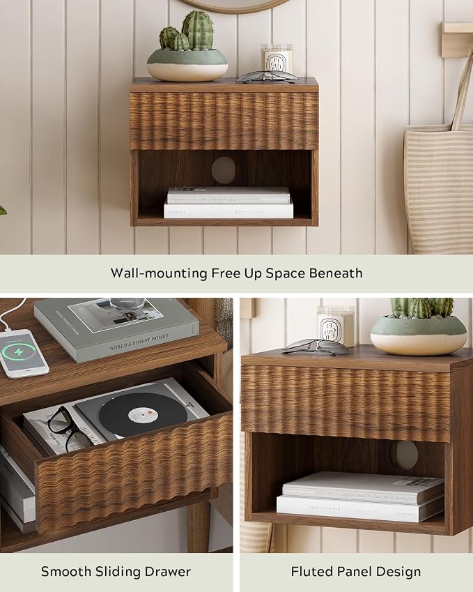 EYYTHUNG Floating Nightstand Set of 2 - Image 4