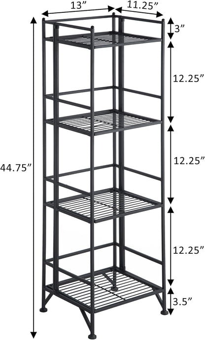 Convenience Concepts Xtra Storage 4 Tier Folding Metal Shelf - Image 3