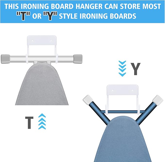 Ironing Board Hanger Wall Mount Ironing Board Holder Organizer - Image 4