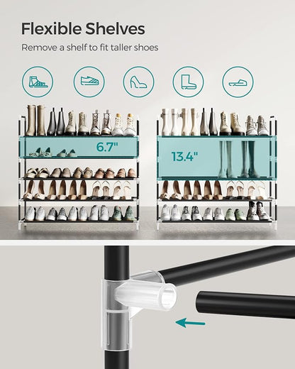 SONGMICS 4-Tier Shoe Rack, Shoe Storage - Image 9