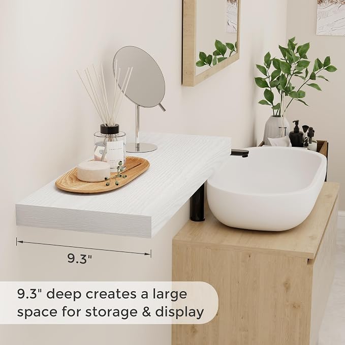 Black Floating Shelves 24 Inch Long 2 Pack - Image 4