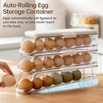 PAVSTINE 3-Tier Auto Rolling Egg Holder - Image 5