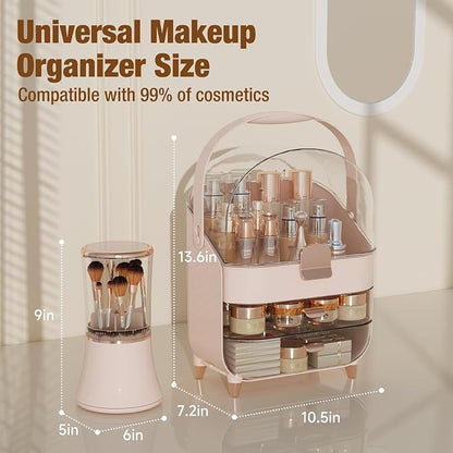 Makeup Organizer Countertop & Makeup Brush Holder - Image 3