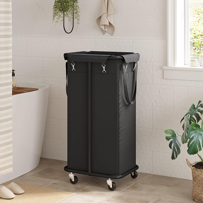 WOWLIVE 100L Rolling Laundry Hamper - Image 3