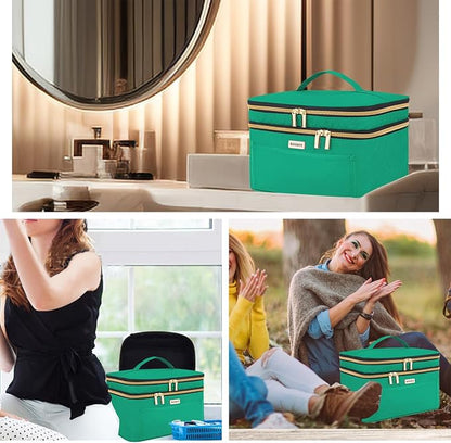 8.8L Makeup Travel Bag Women, Large Cosmetic Case, Makeup Bag Organizer Box - Image 5