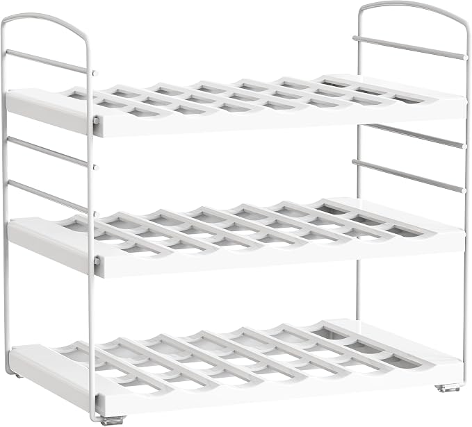 Simple Houseware Water Bottle and Travel Mug Cabinet Adjustable Storage Rack - Image 5