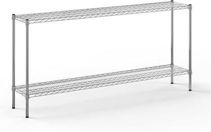 14" Deep x 72" Wide x 34" Height Wire Shelving Kit | 2-Tier | NSF Commercial by Regal+Altair